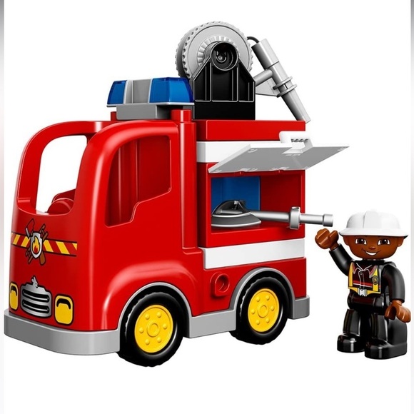 Rare duplo Lego Fire Truck Model 10592 age 2-5 out of stuck - Picture 7 of 11